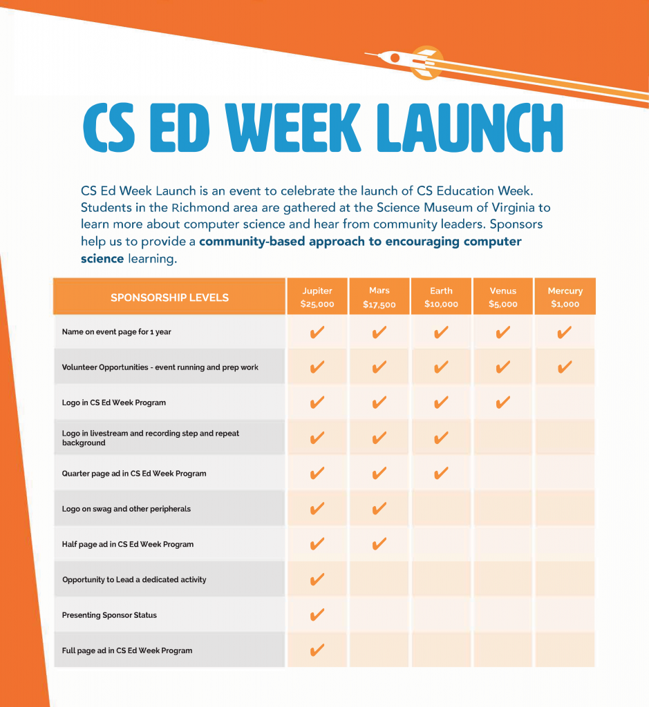 CS Ed Week Launch Sponsorship Grid - 2022